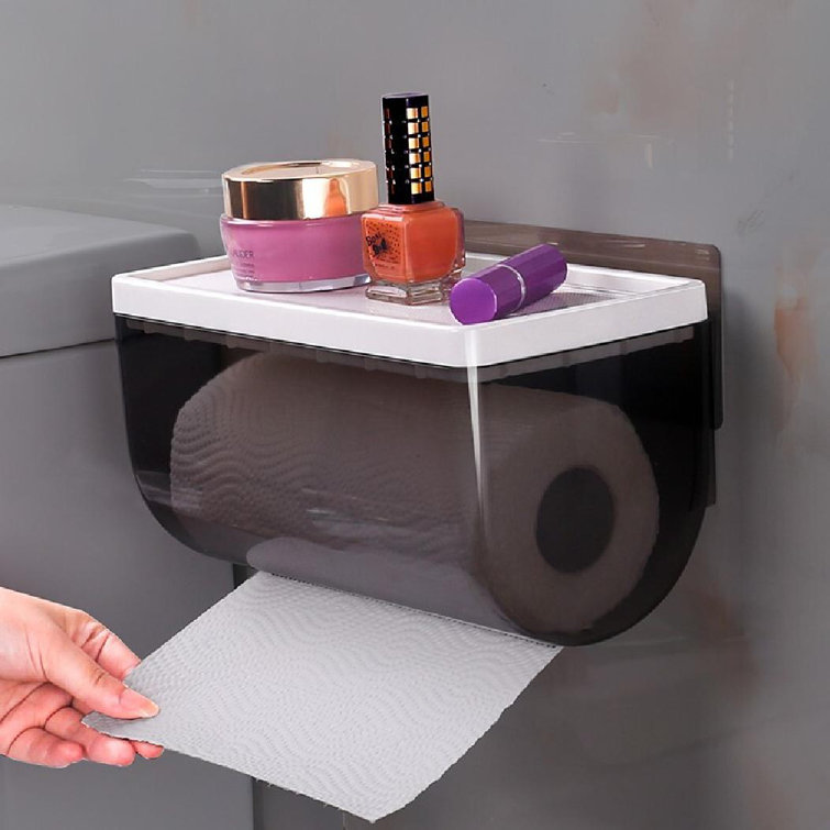 Captive Gala Toilet Tissue Box Perforation-free Waterproof Tiss Wall ...